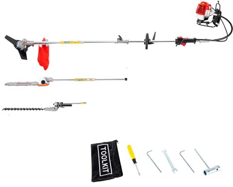 52 cc, zaino a gas 4 in 1, tagliasiepi, tagliasiepi a gas, utensili multifunzionali, tagliasiepi con asta di prolunga, cera per erbacce alimentata a gas