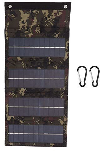 Chargeur de Panneau Solaire Portable 40 W pour Camping en Plein Air, Randonnée, Panneau Solaire Monocristallin Pliable avec Haute efficacité de Conversion, Léger et Pratique