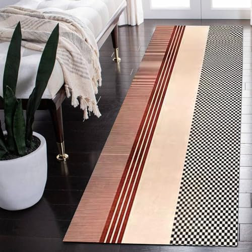 Runner Rugs for Hallway Non Slip Carpet Runners Long 1m 1.5m 2m 2.5m 3m 3.5m 4m 4.5m 5m 5.5m 6m Multicolor Irregular Pattern Hall Runner Rugs Hallway Rug Washable Kitchen Runners Mat (A Color 3 ft ×