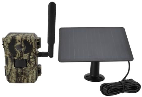 4G LTE Cellular Trail Cameras Solar Powered, Fast Trigger Wildlife Motion Camera with PIR Motion Sensor, Waterproof HD Mini Infrared Animal Camera for Wildlife Monitoring