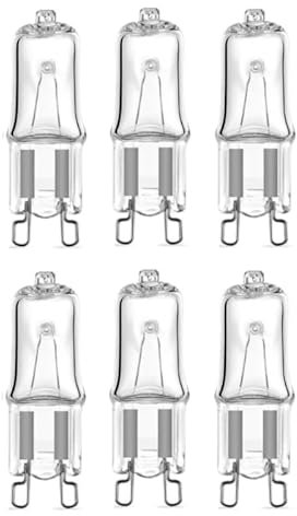 LEDLOCLB G9 Halogen Beads, 110V 220V 40W Warm White 2900K Oven Bulb 6PCS,60W,110V -6PCS
