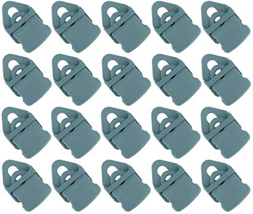 20 x Holdon® MINI Clip Grau - Klammer Klemme Befestigungsöse für Banner, Zelt, Planen, Molton - BO-Camp/Isabella
