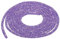 sourcing map Glitzer-Pailletten-Seil, Pailletten, Strass, Schlauchschnur für selbstgemachte Hochzeitskleider, Kostüme, Schuhe, Schmuck, Zubehör, transparent, Violett, 7 mm, 2,5 m