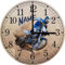 Print Equipment (18.76) Wanduhr Glasuhr - 29 cm - Motorrad Motorsport Motorcross Speedway - gern auch mit Namen