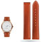 HKTS Echtes Lederarmband für Omega Seamaster 300 150 Speedmaster 007 AT150 Braunes Herrenarmband 20mm 22mm(B light brown,22mm)