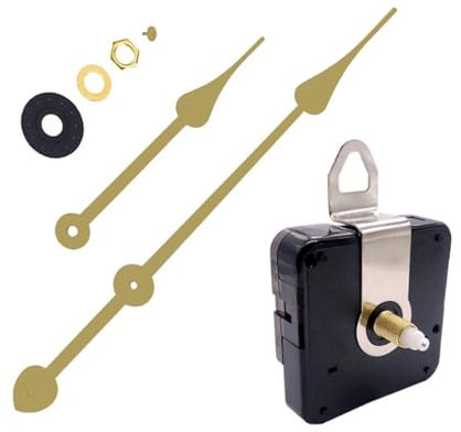 yufana Movement Quartz DIY Wall Clock, Silent Quartz Movement, DIY Wanduhr Bewegung Mechanismus, DIY Wall Clock Movement Mechanism (Gold331)