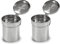 HDHSTORE© / Juego de 2 Graseras Aceite Usado Cocina | Dos Aceiteras Acero Inoxidable 500ML | Con Filtro Metálico y Tapa | 2 Recipientes Marcados para Carne y Pescado | Graseras Cocina Metálicas de 1 L