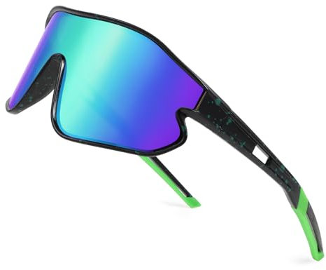 Hifot Gafas de Sol Niño Niñas Adolescentes Gafas Deportivas Gafas de Ciclismo Running Protección UV 400 Anti Viento Gafas Sol