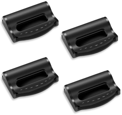 YAPKOLV 4 pcs Sicherheitsgurt Versteller, Auto-Sicherheitsgurt-Clip, Autositz Gurtversteller, Gurtclip Seat Belt Clips, Gurt Stopper Clip für Autositz Sicherheitsgurt (Schwarz)