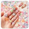100 Pieces Nail Charms Flower Nail Charms - 3D Flower Nail Rhinestones, Spring Hibiscus Flower Resin Nail Gems, Jewelry Nail Decals, Mixed Color Flower Nail Art Accessories