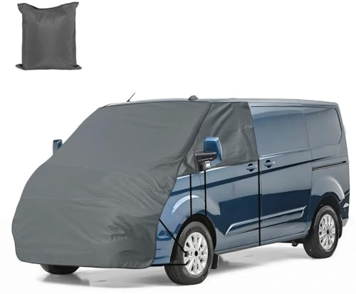 Housse de Pare-Brise Avant Compatible avec Ford Transit Custom - Extérieur Pare-Soleil de Fenêtre Camping-Car Contre Soleil Neige Gel
