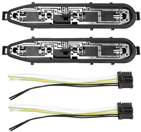 Gaogsiy Lampenfassung hinten links und rechts, Rücklichtplatte mit Stecker, kompatibel mit Berlingo und Partner (2012-2018) 9677205080, 9677205180, 1606248780