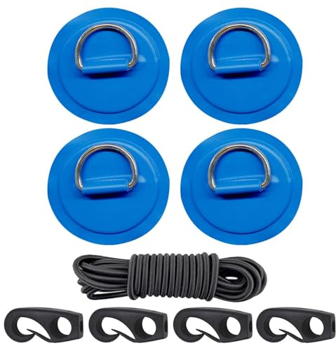 Genérico Kajak-Set für Kajak, Bausatz mit Seil – Ersatz-Set für Befestigungszubehör – für Wassersport, Camping, Paddelbrett und Rafting
