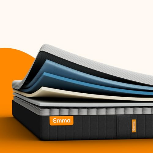 Emma Original Pro+ Matratze 100x200 cm – 27 cm Hybridmatratze mit 7-Zonen-Taschenfederkern, ThermoSync® Kühltechnologie & Purotex® Bezug – atmungsaktive Komfortmatratze