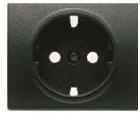 Bjc mega - Tapa base enchufe seguridad mega antracita cosso