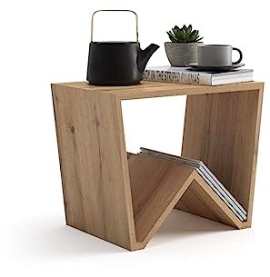 MOBILI FIVER, Mesa de Centro Emma, Color Madera rústica, Made In Italy