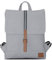 Johnny Urban Rucksack Damen Grau Lea Daypack aus Baumwoll Canvas - Hochwertiger Unisex Damen & Herren Tagesrucksack Klein für Uni Büro & Alltag - Wasserabweisend & mit Laptopfach