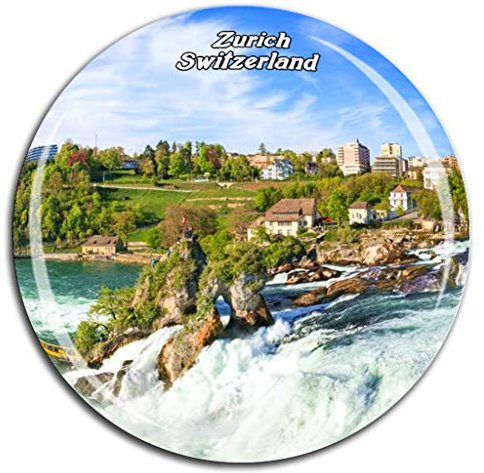 Weekino Rheinfall Zürich Schweiz Kühlschrankmagnet 3D Kristallglas Tourist City Travel Souvenir Collection Geschenk Strong Refrigerator Sticker