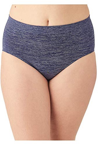 Wacoal womens Smooth Panty Briefs, Patriot Blue Heather, XX-Large US