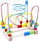 Jaques of London Activity Cube | Premium Wooden Activity Cube for Toddlers with Bead Maze and Abacus | Fun and Educational Bead Maze Toy | Wooden Activity Table for Early Learning | Since 1795