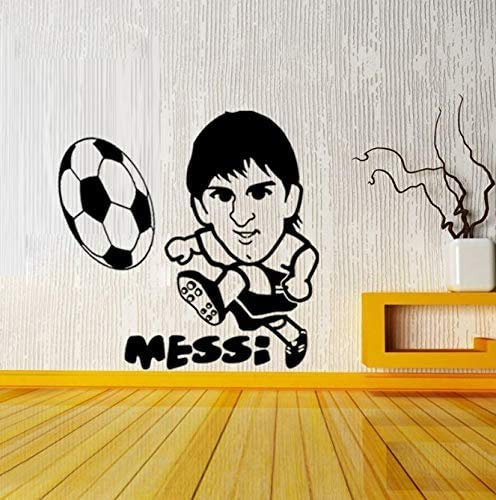 Football Superstar Messi Vinyl Wall Art Decal Home Decor DIY Wallpaper Removable Wall Stickers Home Decor Mural 58 X 58 Cm