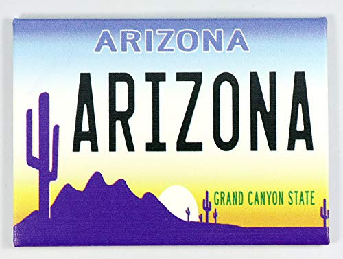 Arizona Nummernschild-Kühlschrank-Souvenir-Magnet 6,3 x 8,9 cm