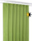 Verdunkelungsgardine mit Kräuselband U-Band, Blackout Vorhang Blickdicht abdunkelnd, Größe und Farbe wählbar (Breite: 140 cm, Höhe: 245 cm, Apfelgrün)