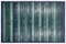 HOME ZEN HOUSEHOLD LINEN Bambus-Teppich aus Holz, rutschfest, waschbar, 50 x 140 cm, blau