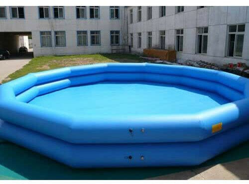 Piscina gonfiabile rotonda in PVC da 0,9 mm per esterni con pompa (MPN: 5 m (D) x 1 m (H))
