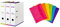 Oxford Ordner A4, MyColour, 8 cm breit, zweifarbig weiß sortiert, 3 Stück & Dokumenten-Mappen A4, Taschen mit Klett-Verschluss, zum Abheften, sortiert, 6er Pack