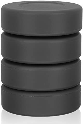 BESPORTBLE Airhockey 4 STK. Eishockeypuck - Eishockeybälle Schwarz Hockeykekse zum Klassischen Training Eishockey Pucks