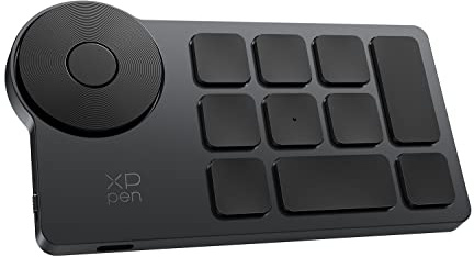 XPPen Mini Keydial ACK05 Tastiera Wireless Shortcut Bluetooth Programmabile Telecomando Express con Quadrante & Tasti Express Personalizzati per Disegno Tablet PC MacBook Windows Immagini Editing