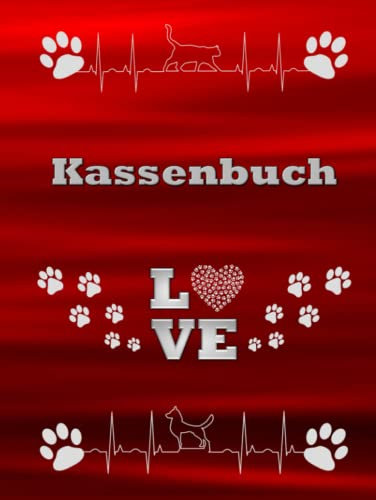 Kassenbuch Hundesalon Katzensalon Finanzplaner Mobiler Katzenfriseur Hundefriseur Kleinunternehmer Tiersalon Kleintiere Friseur Hausbesuche ... Daueraufträge Geschenkidee Rot 03