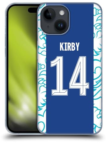 Head Case Designs Offizielle Chelsea Football Club Fran Kirby 2022/23 Frauen Home Kit Harte Rueckseiten Handyhülle Hülle Huelle kompatibel mit Apple iPhone 15