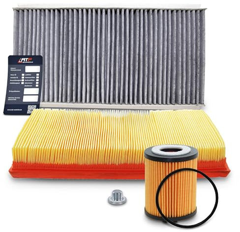 BESTPRICE Inspektionspaket Filterset mit 1x Ölfilter; 1x Innenraumfilter; 1x Luftfilter; 1x Ölwechselanhänger Kompatibel mit OPEL COMBO, CORSA C (X01), TIGRA TwinTop (X04)