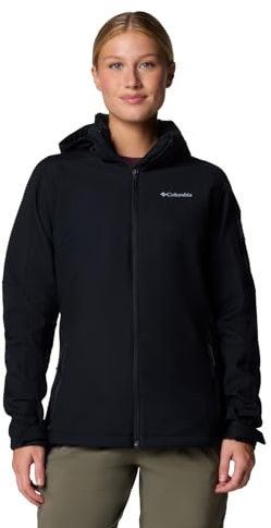 Columbia Cascade Ridge Softshell, Veste Coupe Vent Softshell Femme, Black, Taille XS
