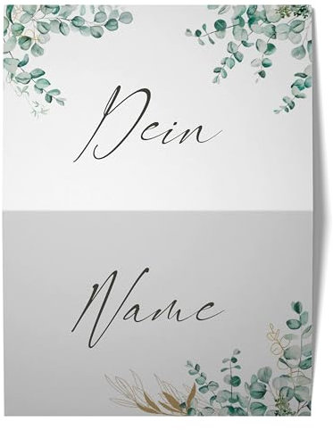 Personalisierte Tischkarten in verschiedenen Motiven - Namenskarten für die Hochzeit/Geburtstag