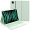 Custodia Tastiera con Trackpad Italiana per iPad Pro 11, Compatibile con iPad Pro 11/iPad Air 4/5th, Tastiera Retroilluminata Bluetooth Portatile Magnetica Staccabile, Con Slot per Pencil, Verde
