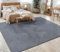Paco Home Teppich Wohnzimmer Schlafzimmer Kurzflor Skandinavisches Boho Muster Geometrisch Rauten Motiv Einfarbig Weich Modern, Grösse:240x340 cm, Farbe:Anthrazit 5