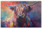 Jigsaw Puzzle 1000 Pieces for Adults，Colorful Cow Highland Cow Art Painting，Teens Boys Girls Puzzles Premium Quality Fun Family Challenging Puzzles for Birthday（38x26cm）-F38