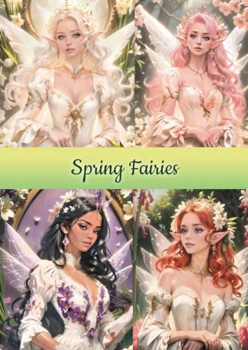 Spring Fairies, A4 Size, 40 Sheets, Scrapbooking Supplies, Journaling, Planner, Origami, Scrapbook Materials, Album, Diary,: Spring Materials, Art Supplies, Fairies Craft