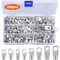 DYDHRER Rohrkabelschuhe, [120 Pcs] Kabelschuhe, Ringkabelschuhe Set 6mm² 10mm² 16mm² 25mm², Rohrkabelschuh, Kupferklemen Ringkabelschuhe für Kfz Motorräder Batteriekabel, Kupferkabelschuhen M6 M8