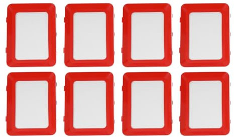 8er Set Kreative Lebensmittelkonservierung Tablett Frischhaltetablett Stapelbox Frischhaltedose mit hochwertige elastische Folie für Wurst- und Käse-Aufschnitt