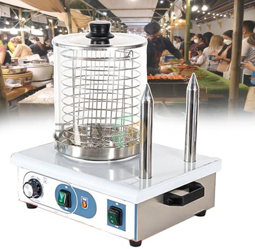 KJZQXYX Hot Dog & Bun Warmer | Sausage Grill Cooker Hot Dog Maker for Home/Commercial | Place 15-20 Sticks At A Time (stick)