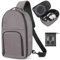 Tragetasche für Quest 3 / Quest 2 / Vision Pro Wasserdichte Reisetasche für VR All-in-One Gaming-Headset und Touch-Controller, Zubehör mit DIY-Hauptfach und dickem Pad