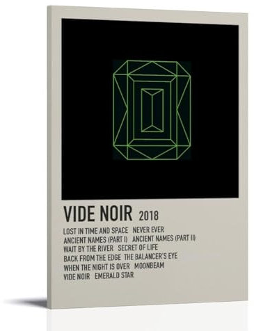 Lord Huron Poster Album Vide Noir Poster, Leinwand, farbecht, Wandkunst, dekoratives Gemälde für Wohnzimmer, Schlafzimmer, Heimdekoration, 40 x 60 cm, Rahmenstil