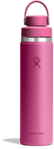 Hydro Flask Wasserflasche mit breiter Öffnung, isolierter Edelstahl mit auslaufsicherem verschließbarem Deckel, für kalte Wassergetränke, Sport, Reisen, Auto und Schule, 680 ml