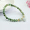 Bracelet en Perles de Gourde en Jade Vert Naturel de qualité A pour Femme