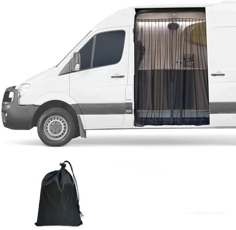 Mosquitera Magnética Para Furgonetas, Tamaño Universal, Para Puertas Correderas De Furgonetas, Mosquitera Magnética Para Autocaravanas, Caravanas, Puertas Correderas, Furgon(Size:59x71inch(150x180cm))