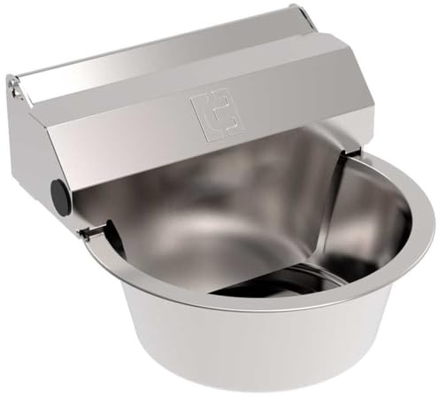 Bebedero Perro Automatico | Bebedero para Perros Pequeños | Bebedor de Agua para Perros 0,75L 16x18x12cm | Bebederos Perro Acero Inoxidable Pared | Dispensador de Agua Automatico Ganado Animales Gato